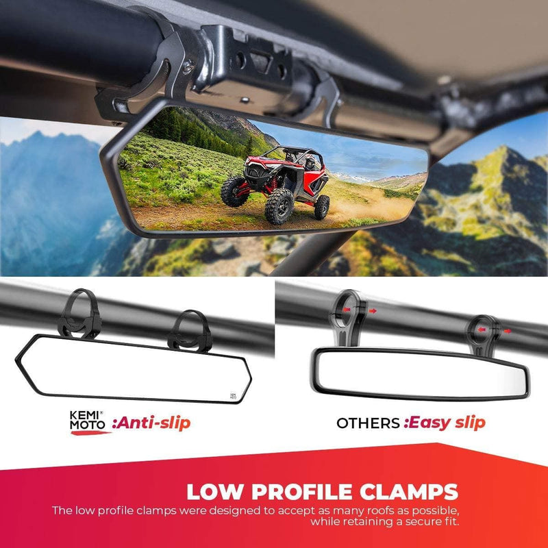 Load image into Gallery viewer, UTV 1.65"-2" Rear View Mirror &amp; 1.6"-2" Round Tube Side Mirror
