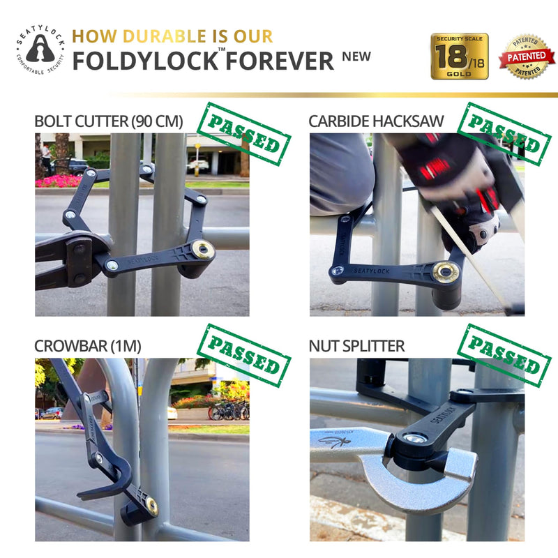 Load image into Gallery viewer, Foldylock Forever ART 3 Stars Certified Folding Bike Lock

