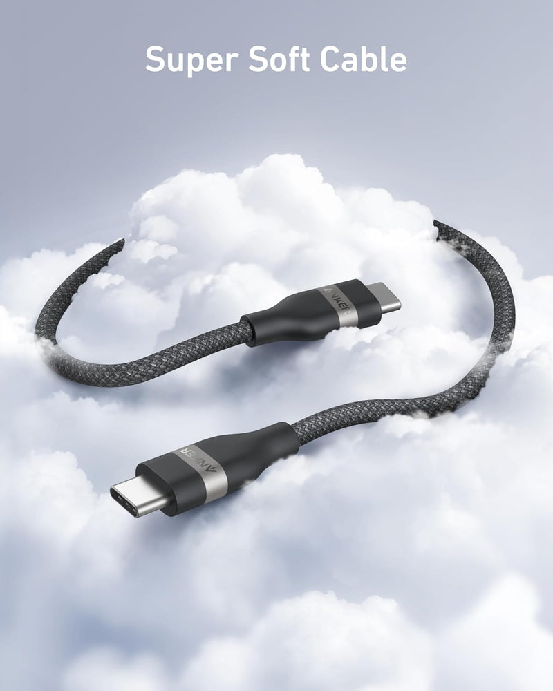 Load image into Gallery viewer, Anker USB-C to USB-C Cable (3 ft / 6 ft, 240W, Upcycled-Braided)
