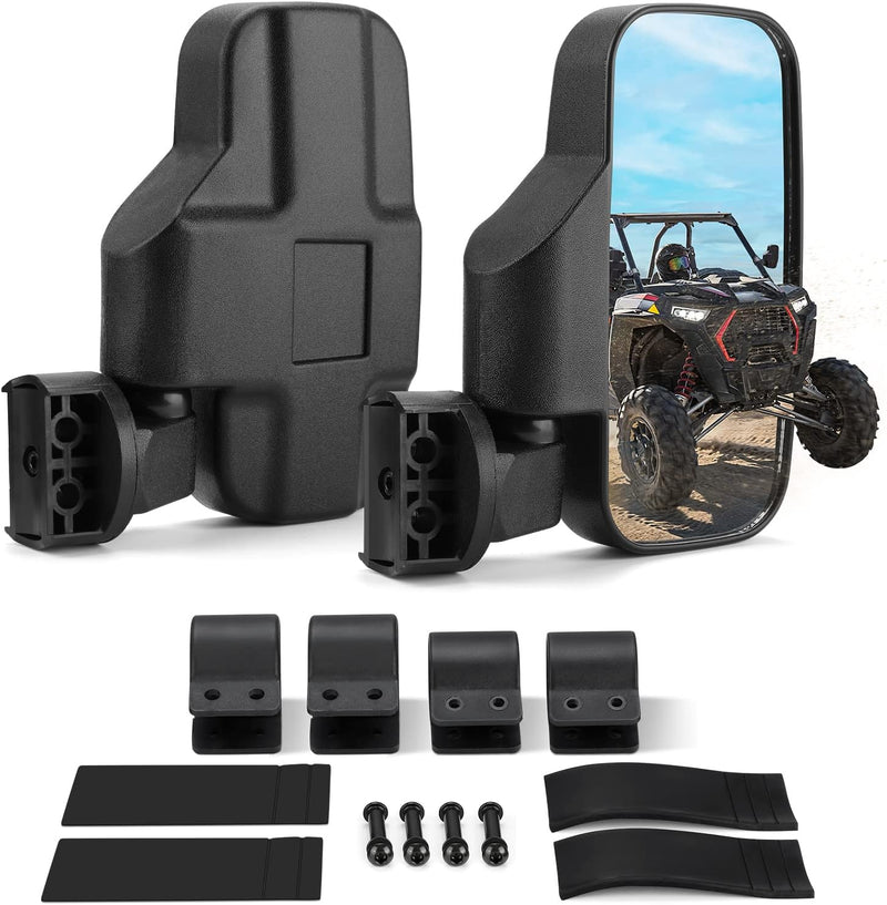 Load image into Gallery viewer, 360 Degree Adjustable Side Mirrors for Can Am Maverick X3/ RZR w/ 1.75" -2" Roll Bar(1 pair)

