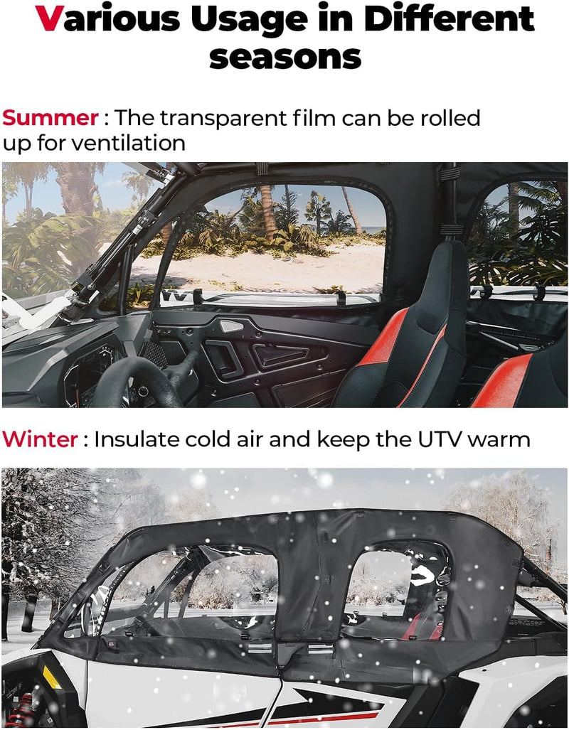 Load image into Gallery viewer, Soft Cab Enclosure Upper Doors for Polaris RZR XP 4 1000 2024-2025
