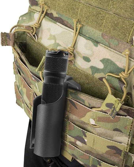 Engineered Plastic Clip-on Holster for E9RG4, M5Gen3 and other Torches with 1" Diameter