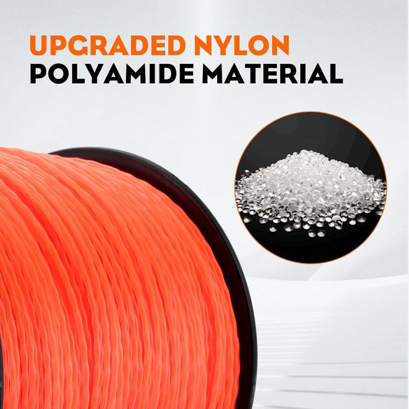 Load image into Gallery viewer, .095 5-Pound by 1889-ft Round Twist Commercial Trimmer Line in Spool Weed Eater with 2.4 mm/095-Inch Line Cutter Orange SOAK for 24H Before Using
