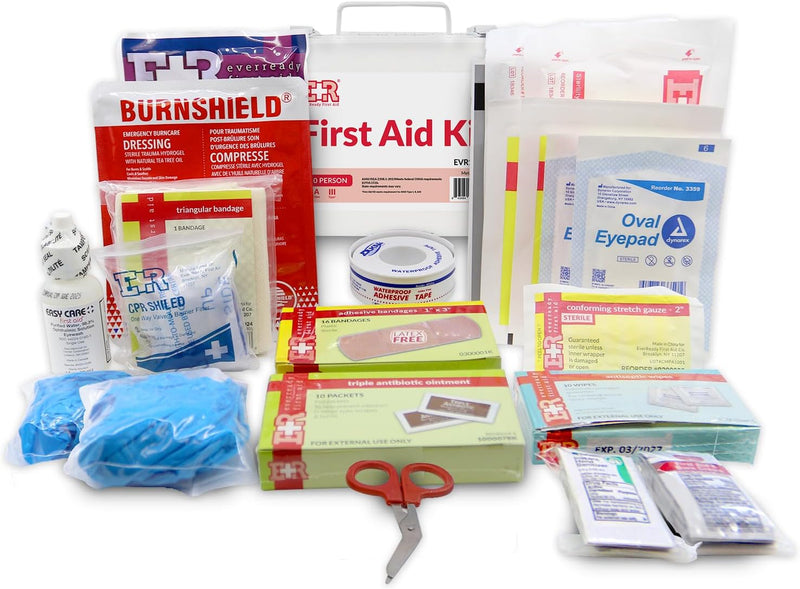 Load image into Gallery viewer, 10-Person First Aid Kit – Metal Case
