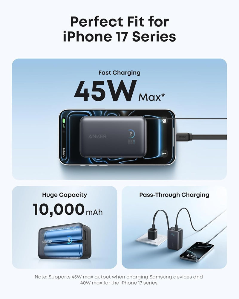 Load image into Gallery viewer, Anker Nano Power Bank (10K, 45W, Built-In Retractable USB-C Cable)
