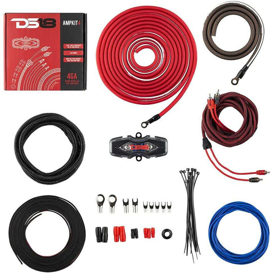 DS18 ZR112LD-PKG Bass Package 12" Subwoofer In a Ported Box With Amplifier and Amplifier Installation Kit - ZR112LD + ZR1000.1D Amp + AMPKIT4 - Skoutley Outdoors LLC