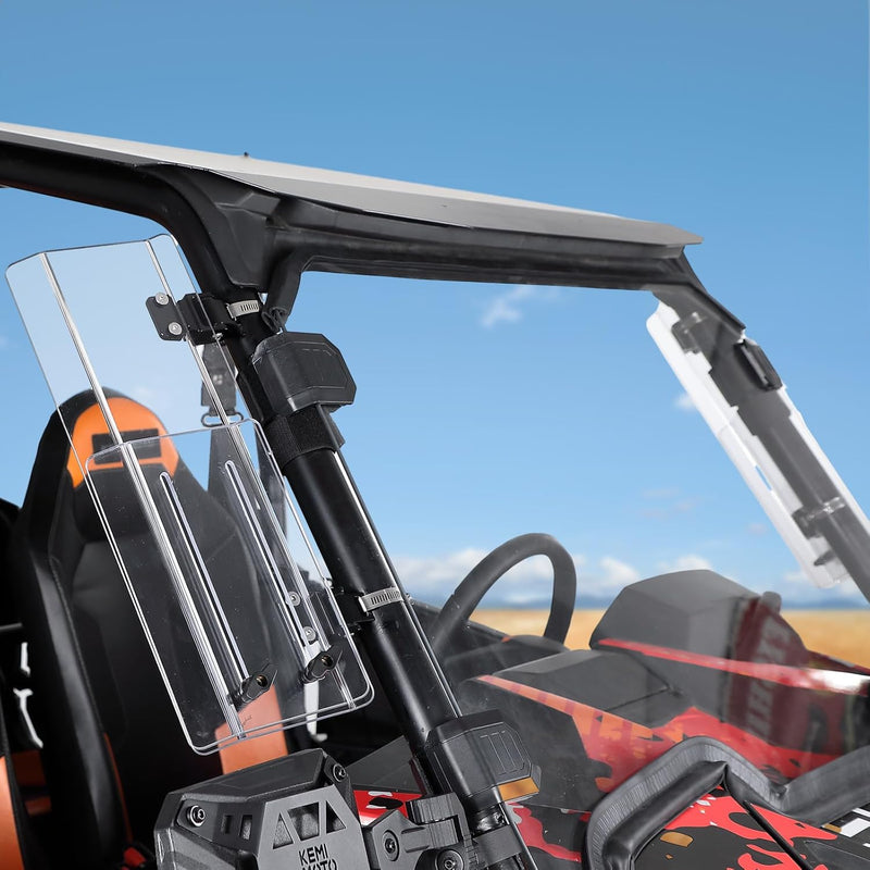 Load image into Gallery viewer, 2PCS UTV Side Wind Deflectors for Can-Am / Polaris fit 1.5-2.2 inch Roll Bar
