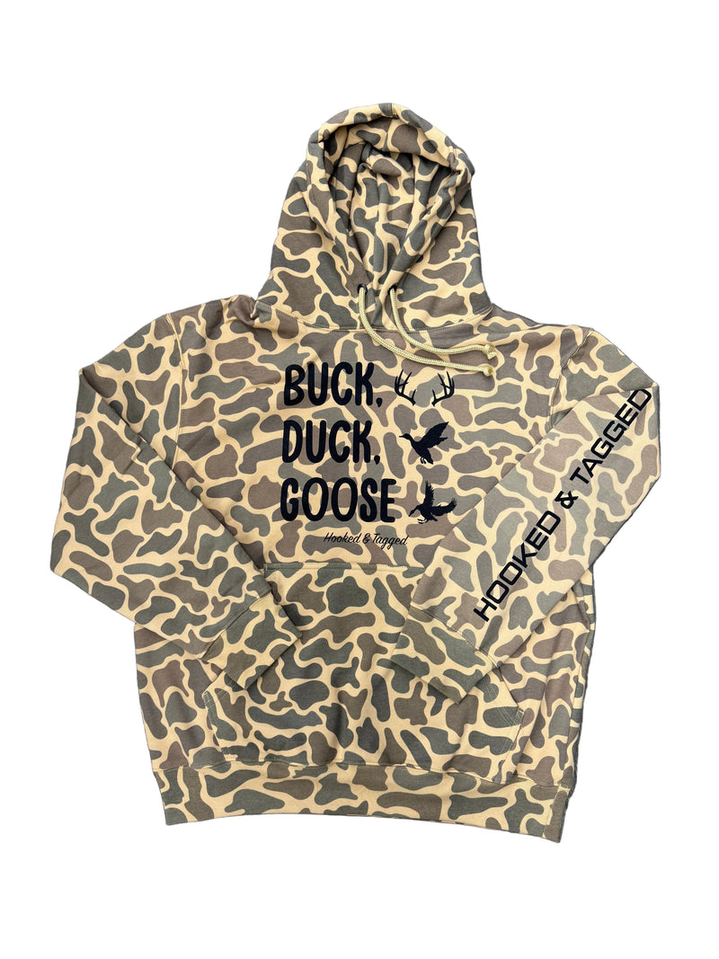 Load image into Gallery viewer, Buck, Duck, Goose Hoodie
