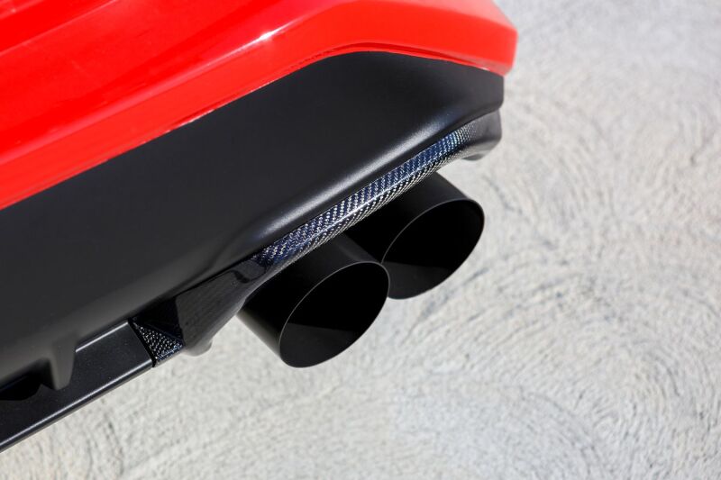 Load image into Gallery viewer, RMK Designs 22+ Subaru WRX Carbon Fiber Exhaust Finisher - Gloss Finish
