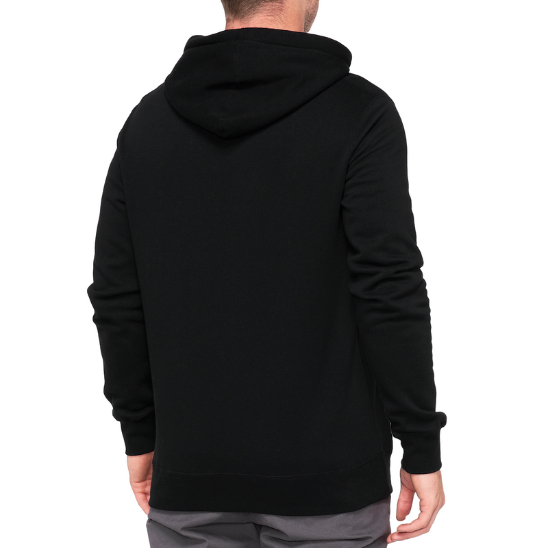 Load image into Gallery viewer, 100% Official Fleece Zip-Up Hoodie - Black - Small 20032-00010
