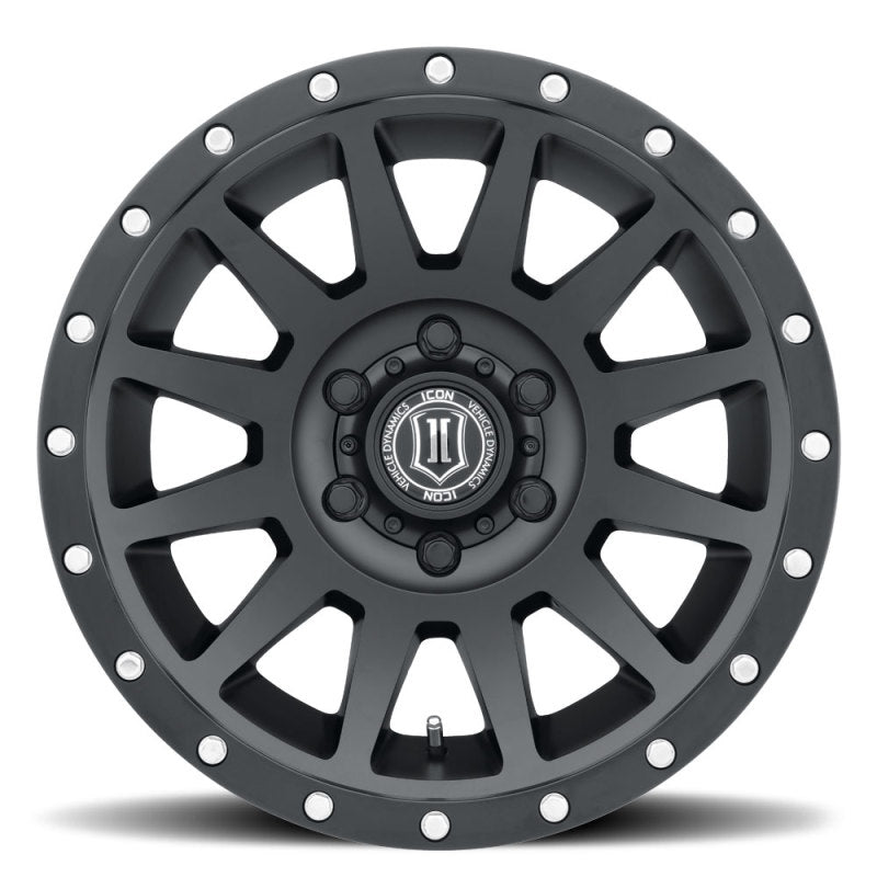 Load image into Gallery viewer, ICON Compression 18x9 5x150 25mm Offset 6in BS Satin Black Wheel
