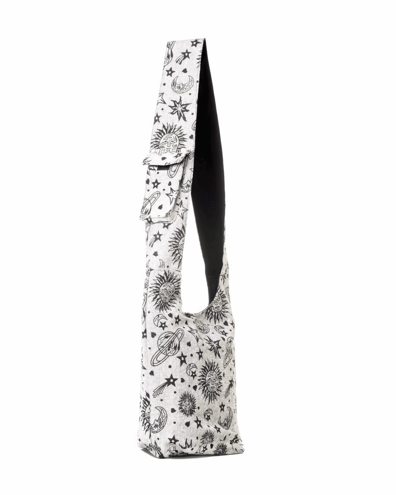 Load image into Gallery viewer, Kathmandu Collection Celestial Print Hobo Bag
