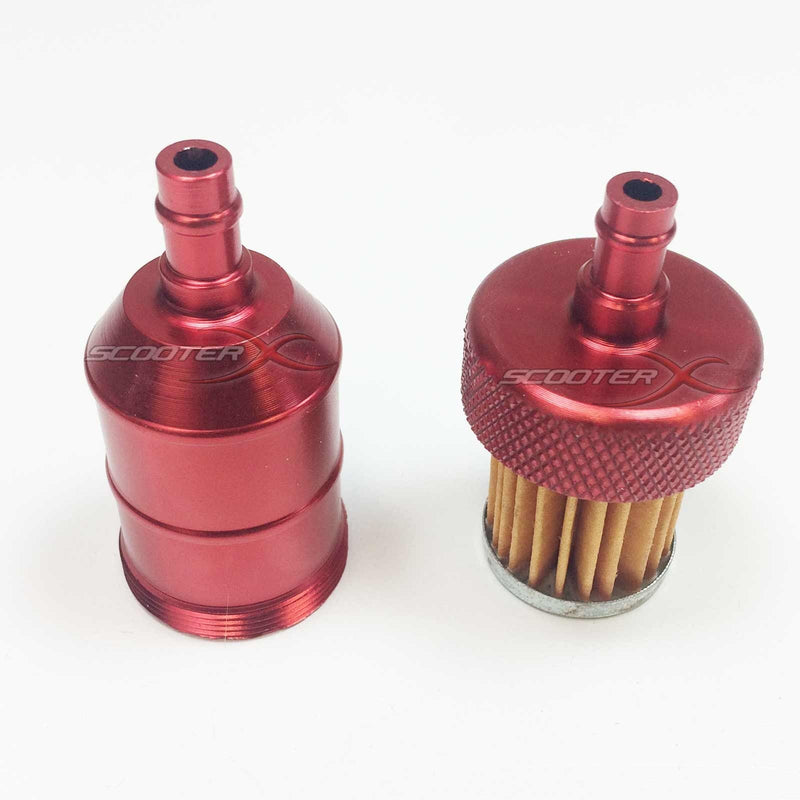 Load image into Gallery viewer, Aluminum Inline Fuel Filter 1/4" Flanges
