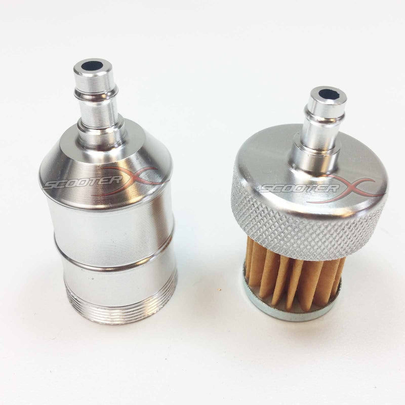 Load image into Gallery viewer, Aluminum Inline Fuel Filter 1/4" Flanges
