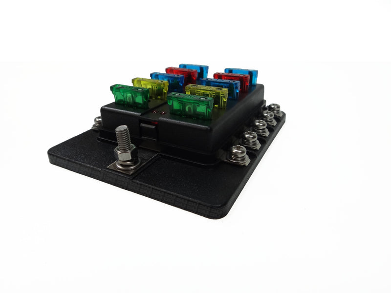 Load image into Gallery viewer, 10 Way Screw Fuse Block - LED Indicators
