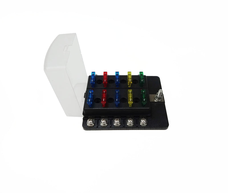 Load image into Gallery viewer, 10 Way Screw Fuse Block - LED Indicators
