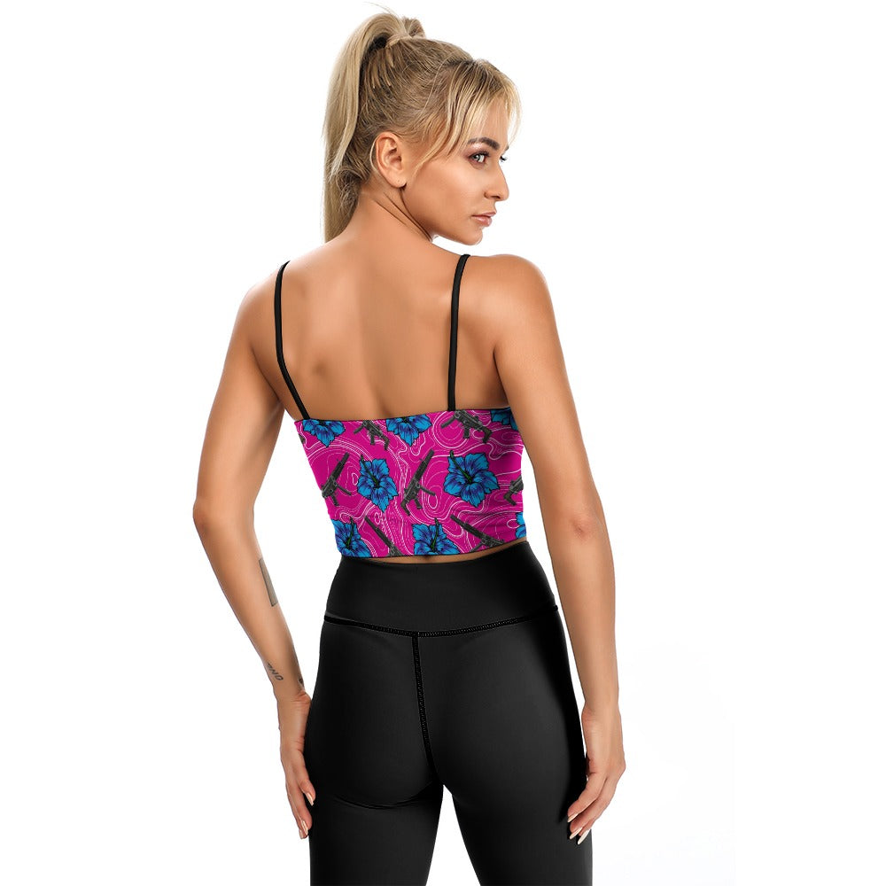 High Capacity Hibiscus Women's Thin Vintage Comfort Camisole