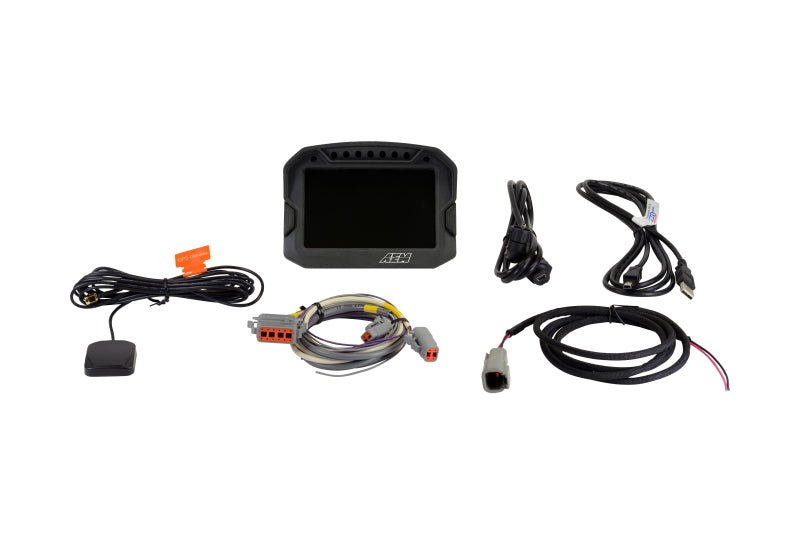 Load image into Gallery viewer, AEM CD-5LG Carbon Logging Digital Dash Display w/ Internal 10Hz GPS &amp; Antenna 30-5603

