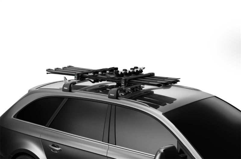 Load image into Gallery viewer, Thule SnowPack M Ski/Snowboard Rack - Black (Up to 4 Pair Skis/2 Snowboards)
