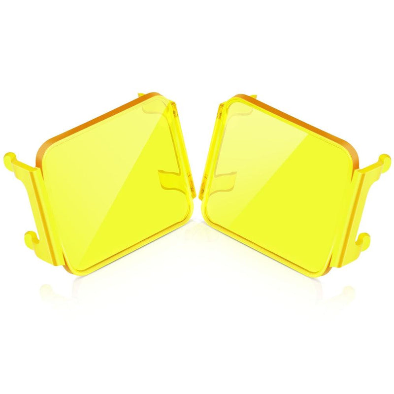 Load image into Gallery viewer, 3 inch Amber LED Cube Light Covers for LED Pods Square Offroad Lights Driving Fog Lights
