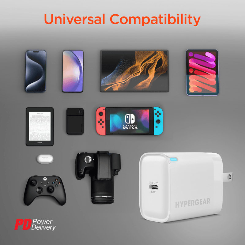 Load image into Gallery viewer, HyperGear 20W USB-C PD Wall Charger
