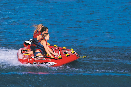 WOW Watersports Glider 3 Person 3P Towable with Flex Seating