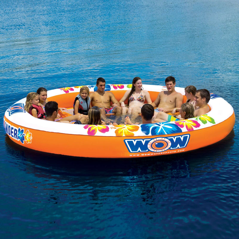 Load image into Gallery viewer, WOW Watersports Floating 12 Person Stadium Islander Water Lounge and Island
