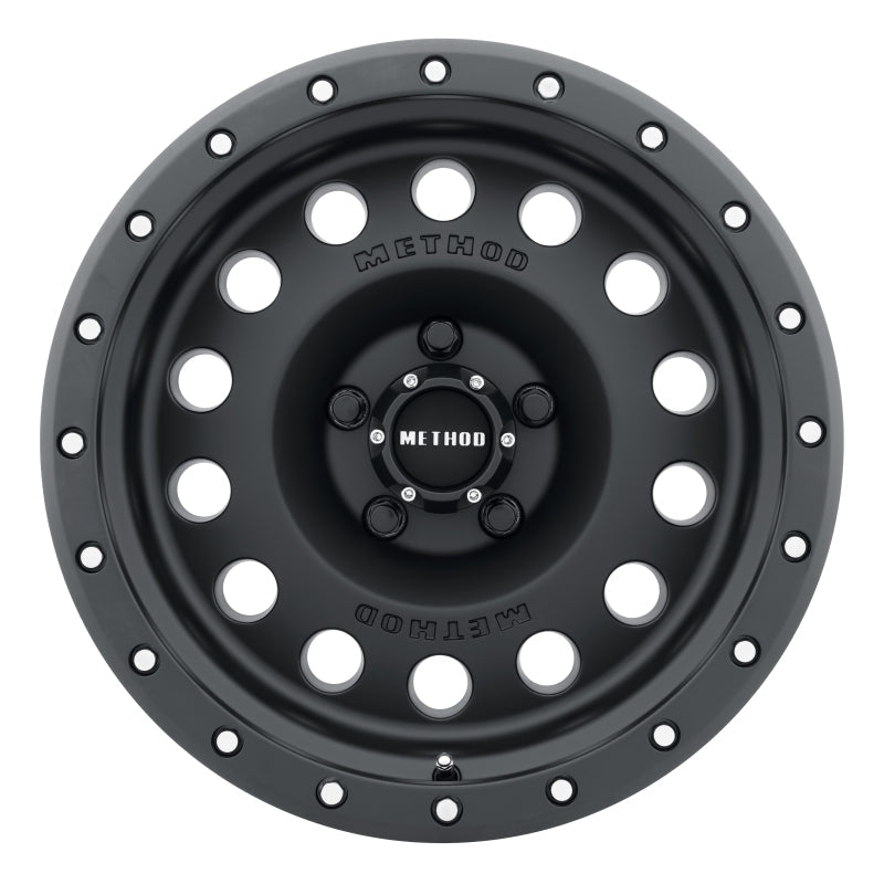 Load image into Gallery viewer, Method MR307 Hole 17x8.5 0mm Offset 5x5 94mm CB Matte Black Wheel
