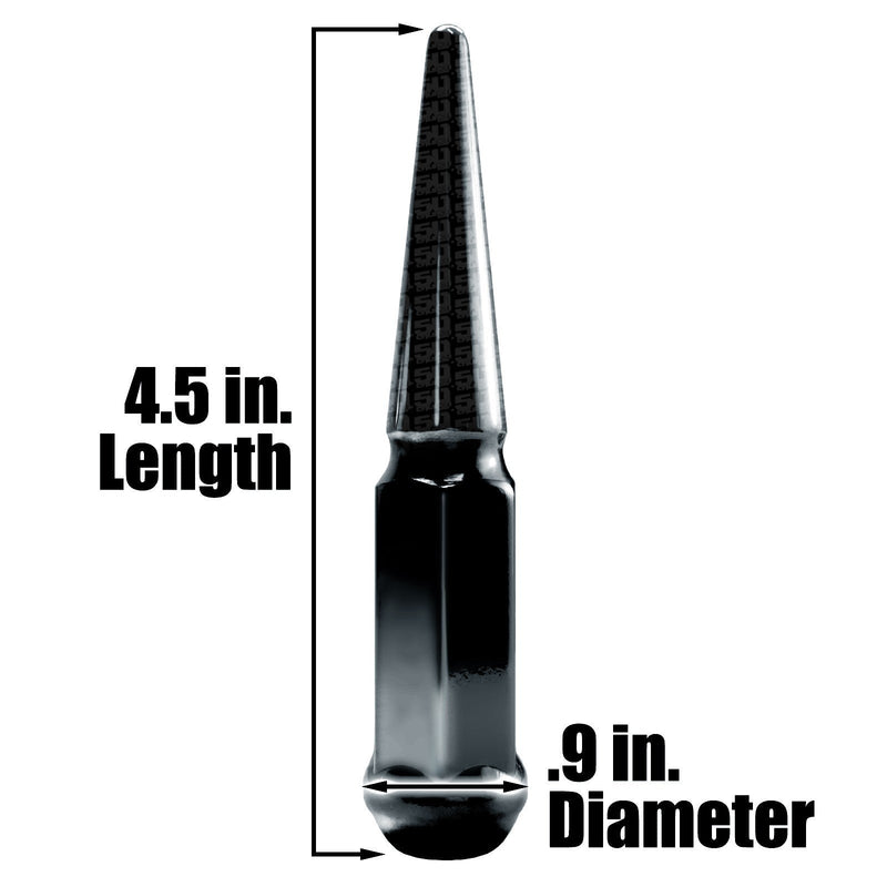 Load image into Gallery viewer, 4pc 4.5in Spike Lug Nuts
