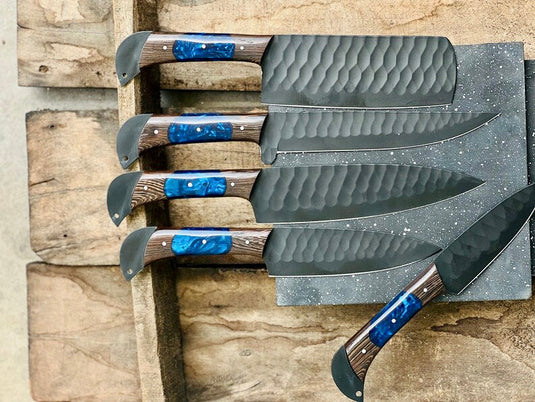Handmade Damascus Steel Chef Knife Set – Perfect Wedding & Valentine’s Day Gift