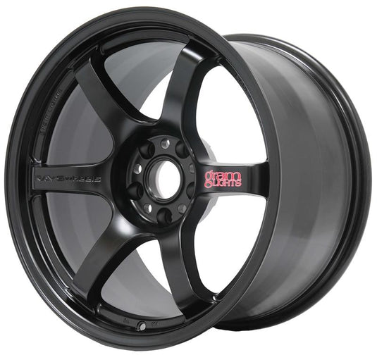 Gram Lights 57DR 17x9.0 +38 5x114.3 Semi Gloss Black Wheel
