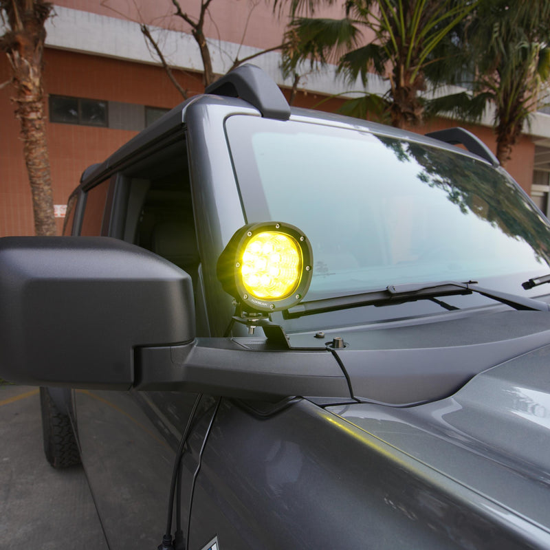 Load image into Gallery viewer, P4 Series | 4 Inch 90W 9000LM Round LED Driving Lights Flood Amber Pod Lights
