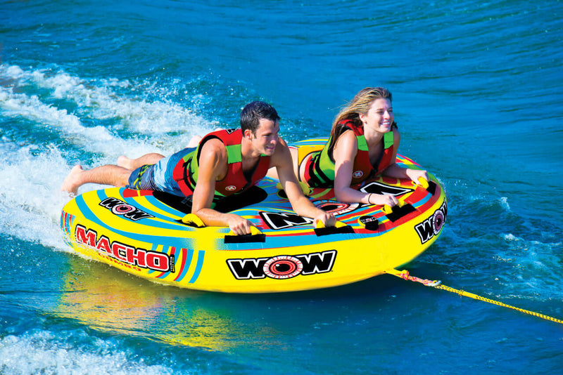 Load image into Gallery viewer, WOW Watersports Macho 2 Person Towable Water Tube For Pool and Lake
