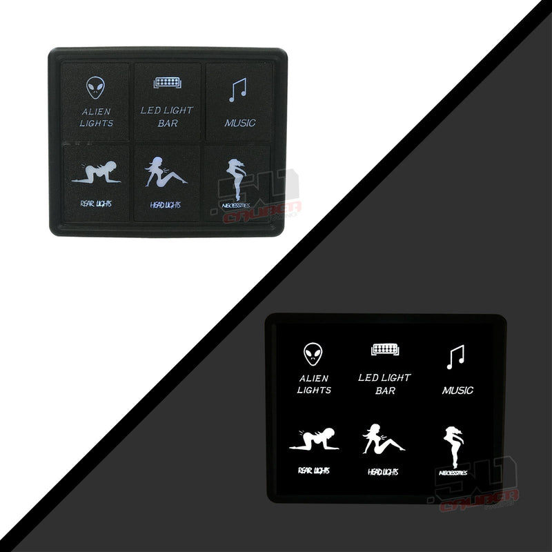 Load image into Gallery viewer, Slim Mount 6 Switch Touch Panel
