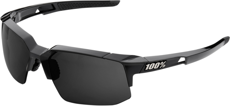 Load image into Gallery viewer, 100% Speedcoupe Sunglasses - Black - Gray Polarized 61031-001-47
