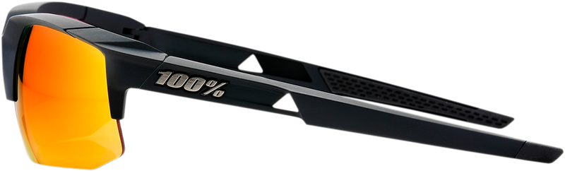 Load image into Gallery viewer, 100% Speedcoupe Sunglasses - Black - Red Mirror 61031-100-43
