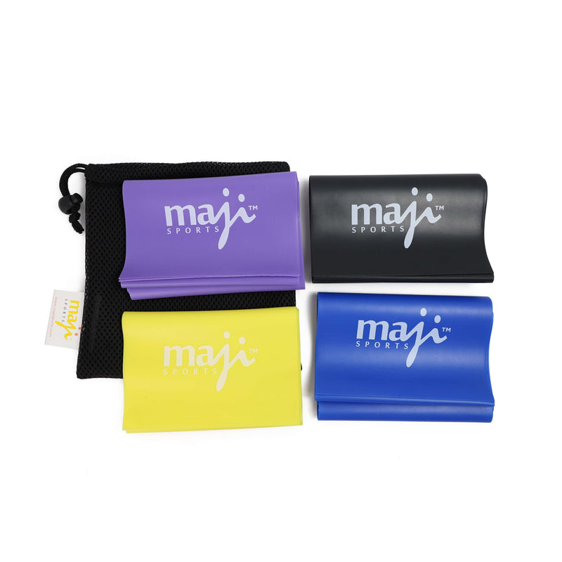 Load image into Gallery viewer, Maji Sports Full Body Exercise and Stretch Bands - Variable Resistance 4 Pack
