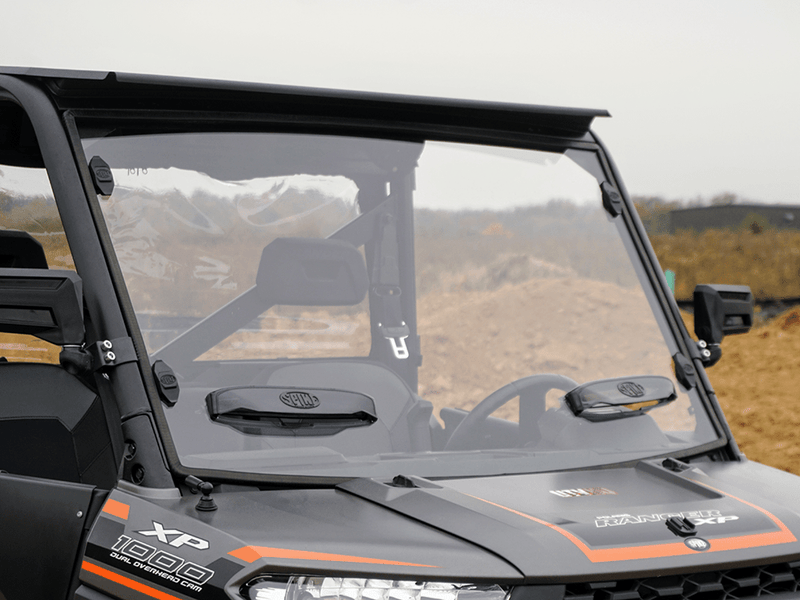 Load image into Gallery viewer, Spike Polaris Ranger Full Size (Pro-Fit) Venting Windshield With TRR (Tool-Less-Rapid-Release) Mounting System
