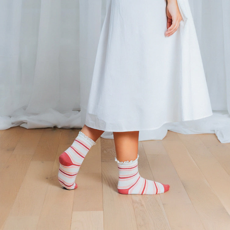 Load image into Gallery viewer, Crochet Lace Ribbed Quarter
