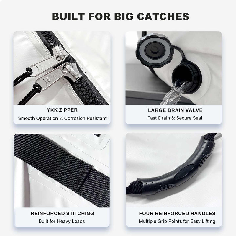 Load image into Gallery viewer, 60x20'' Fish Cooler Bag With YKK Zipper, Flat Bottom
