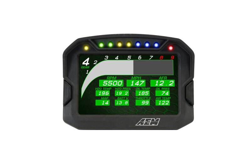 Load image into Gallery viewer, AEM CD-5LG Carbon Logging Digital Dash Display w/ Internal 10Hz GPS &amp; Antenna 30-5603
