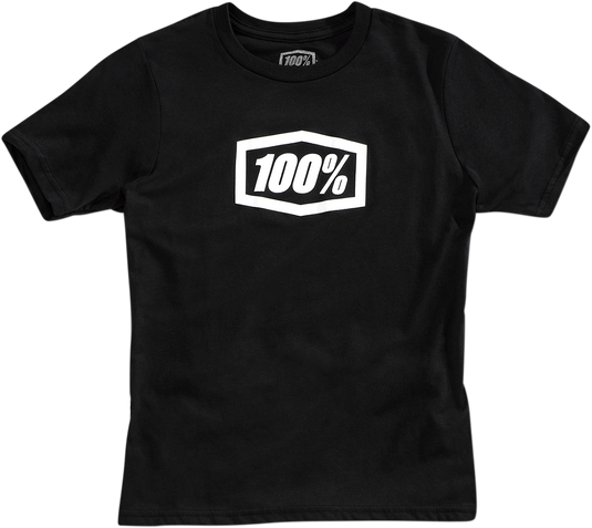 100% Youth Icon T-Shirt - Black - Medium 20001-00005