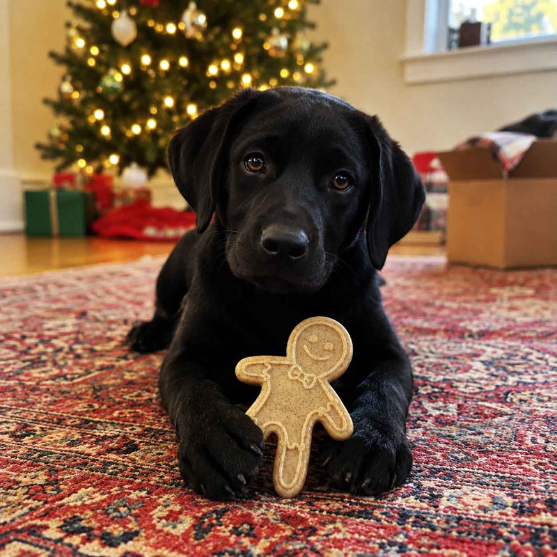 Load image into Gallery viewer, Gingerbread Man Nylon Dog Chew Toy for Aggressive Chewers | USA Made

