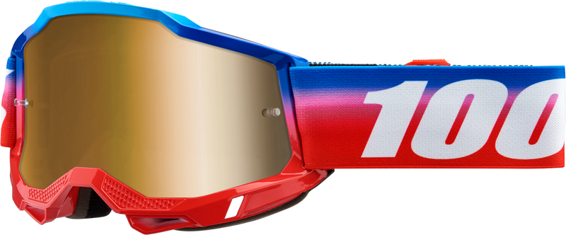 Load image into Gallery viewer, 100% Accuri 2 Goggles - Unity - True Gold Mirror 50014-00025
