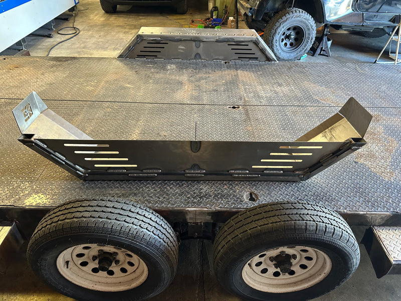 Load image into Gallery viewer, Heavy Duty Weld on DIY Drive Over Trailer Fender Kit Bare Steel - Pair
