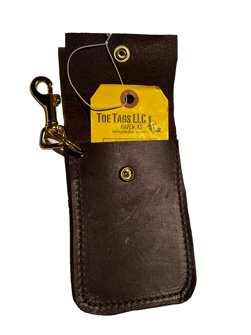 Load image into Gallery viewer, Leather Toe Tag Holder
