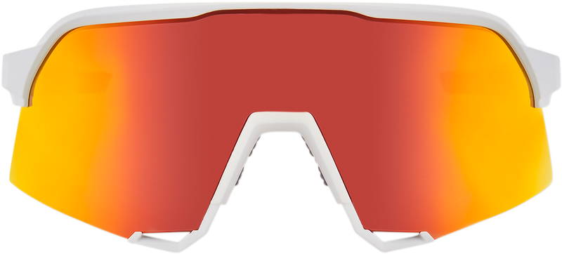 Load image into Gallery viewer, 100% S3 Sunglasses - White - Red Mirror 60005-00009
