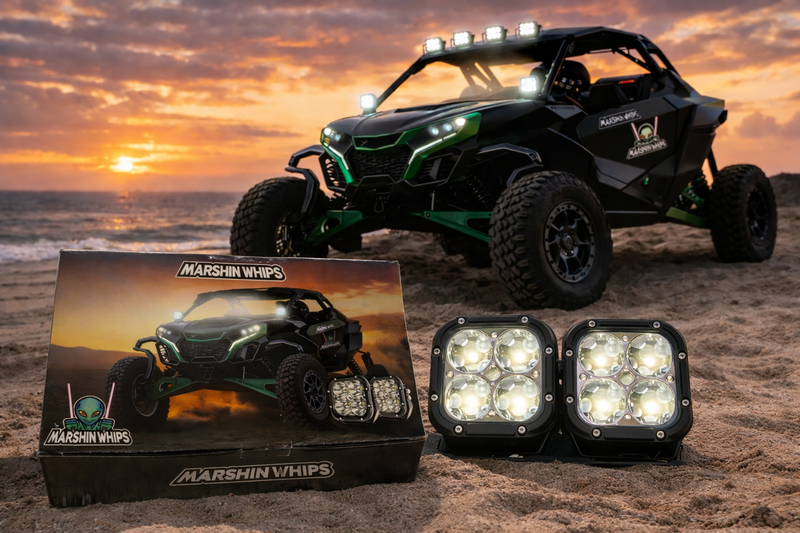 Load image into Gallery viewer, Marshin Whips LED Light Pods | High-Output Off-Road Spot Lights | Pair
