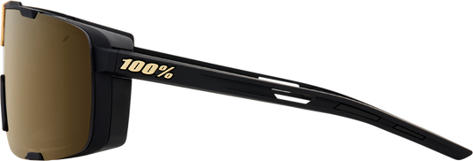 100% Eastcraft Sunglasses - Soft Tact Black - Soft Gold Mirror 61045-258-01