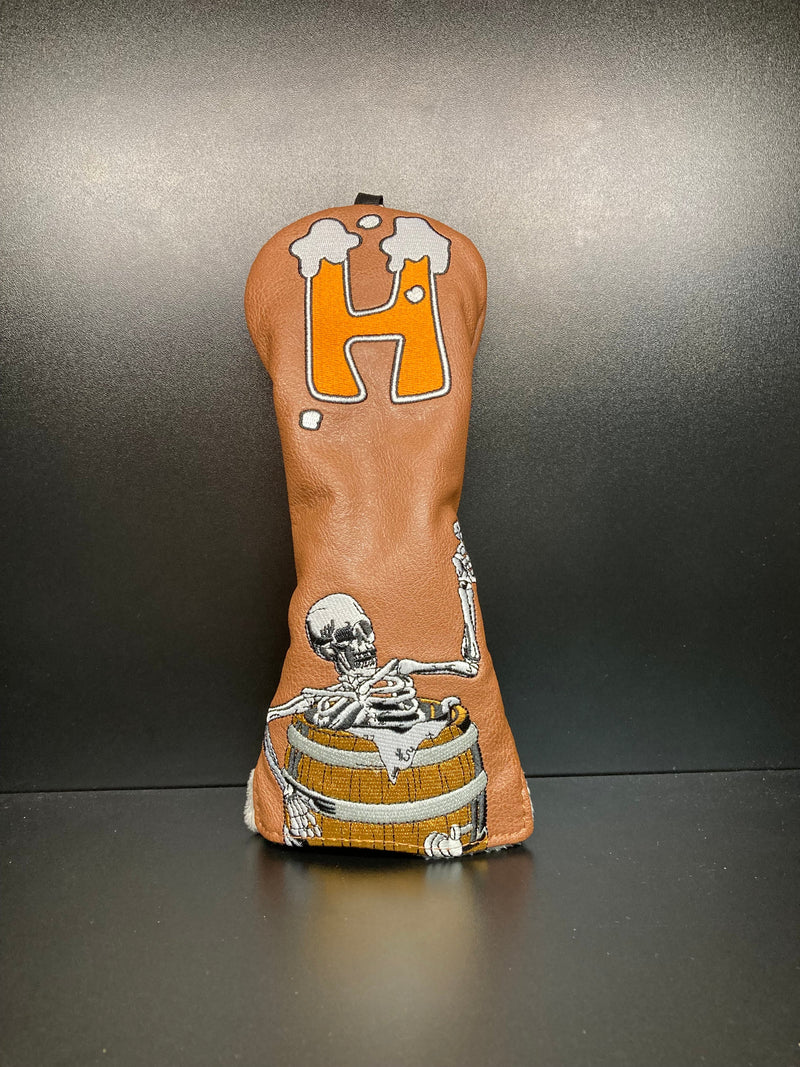 Load image into Gallery viewer, Barrel Drinking Skeleton Magnetic Headcover
